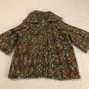 Leo & Nicole chunky knit cardigan. Wool blend. Size large.